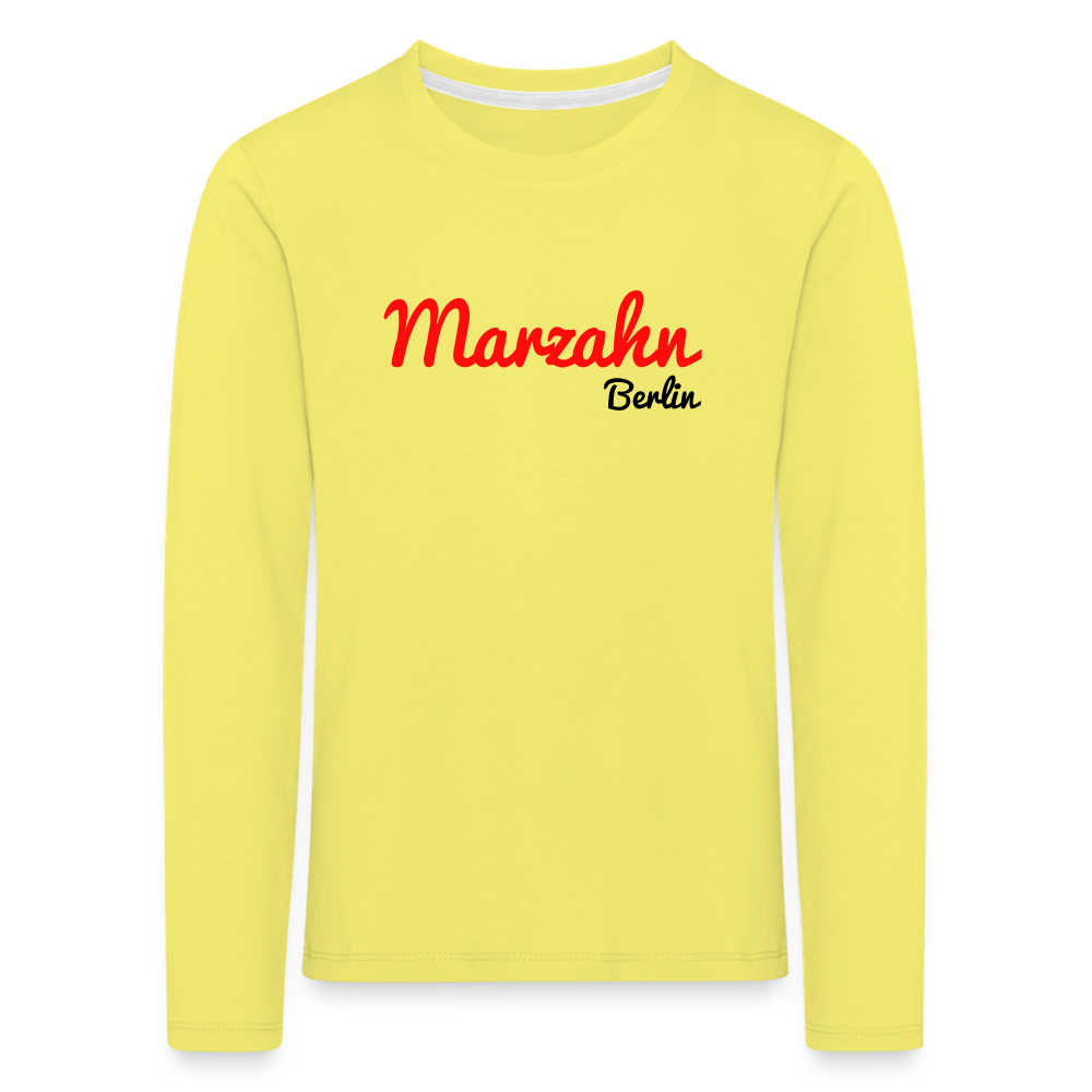 Marzahn Berlin - Kinder Langarmshirt - Gelb