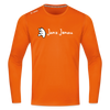 Janz Jenau - Männer Sport Langamshirt - Neonorange