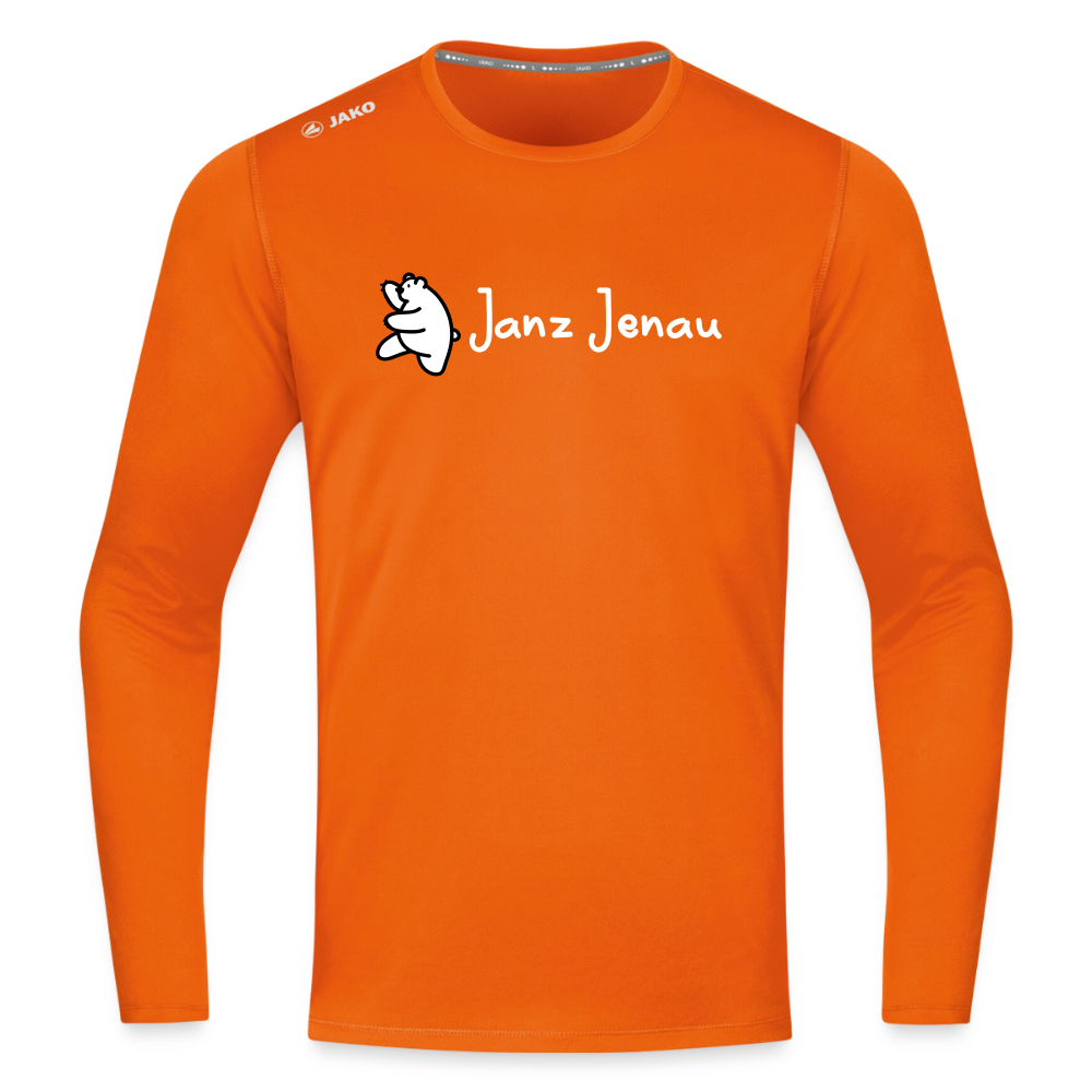 Janz Jenau - Männer Sport Langamshirt - Neonorange