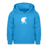 Fahrradbär - Kinder Hoodie - Meeresblau