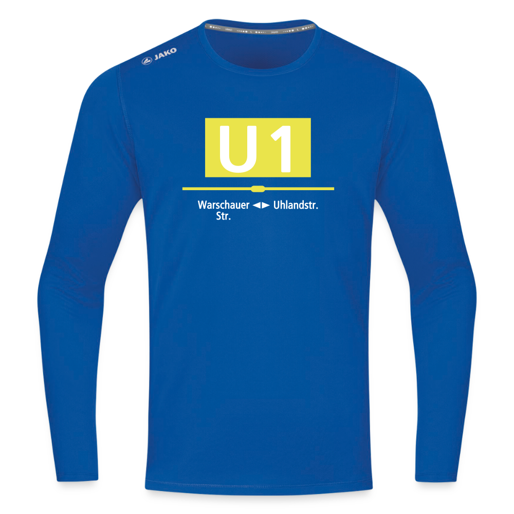 U1 - Männer Sport Langamshirt - Royalblau