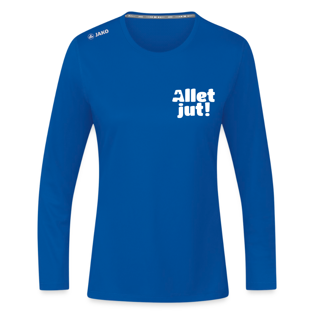 Allet Jut - Frauen Sport Langarmshirt - Royalblau