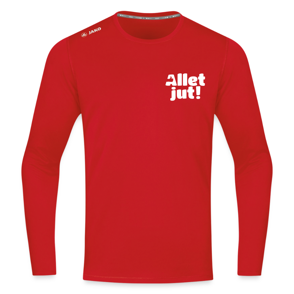 Allet Jut - Männer Sport Langamshirt - Rot