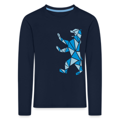Berliner Bär Geometrie - Kinder Langarmshirt