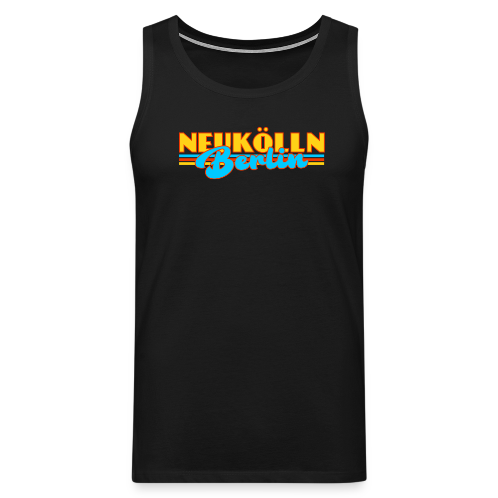 Neukölln Berlin Retro - Männer Premium Tank Top - Schwarz