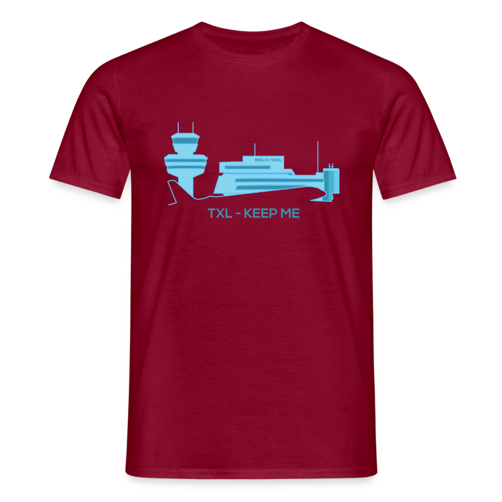 Tegel TXL keep me - Männer Premium T-Shirt - Ziegelrot