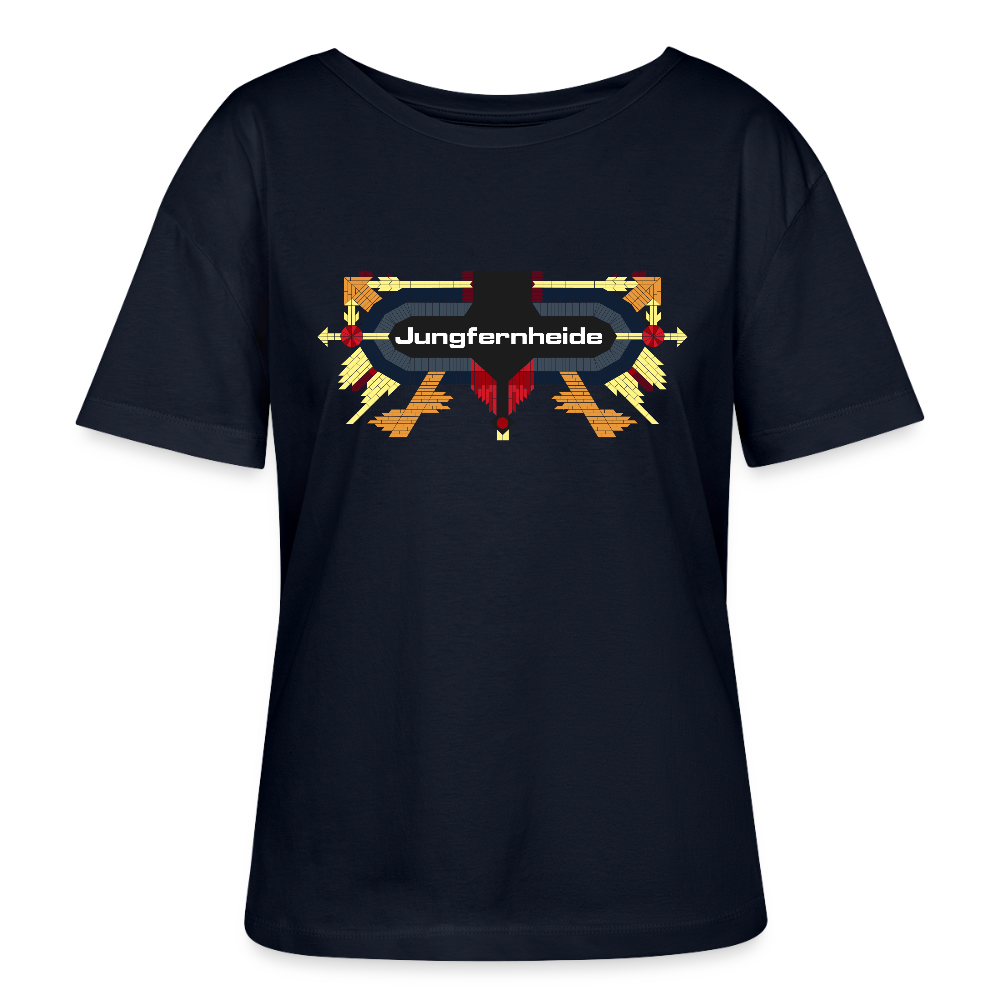Jungfernheide - Relaxed Rundhals Frauen Bio-T-Shirt - Navy