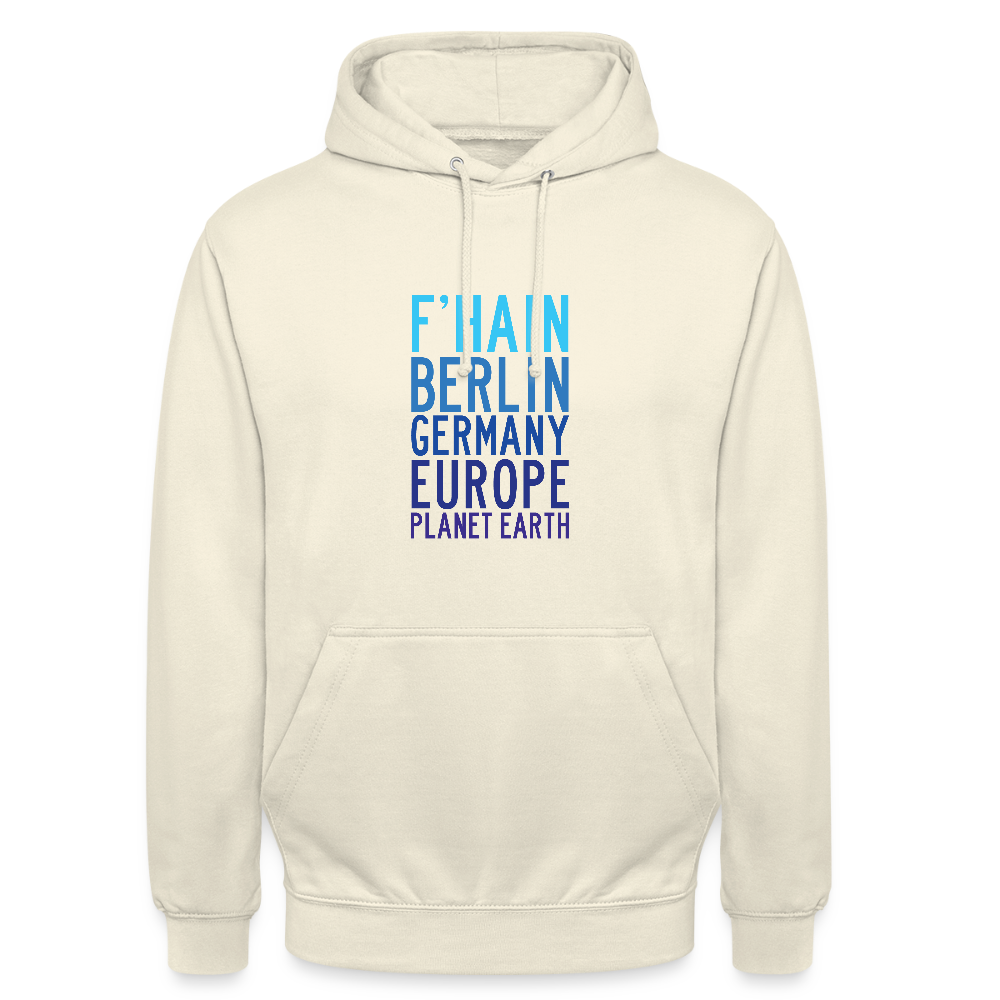 F'hain - Planet Earth - Unisex Hoodie - Vanille-Milchshake