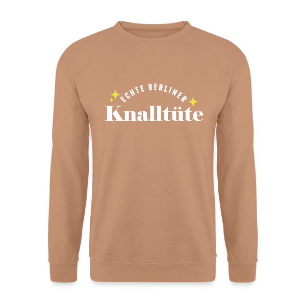Echte Berliner Knalltüte - Unisex Pullover - Mocca