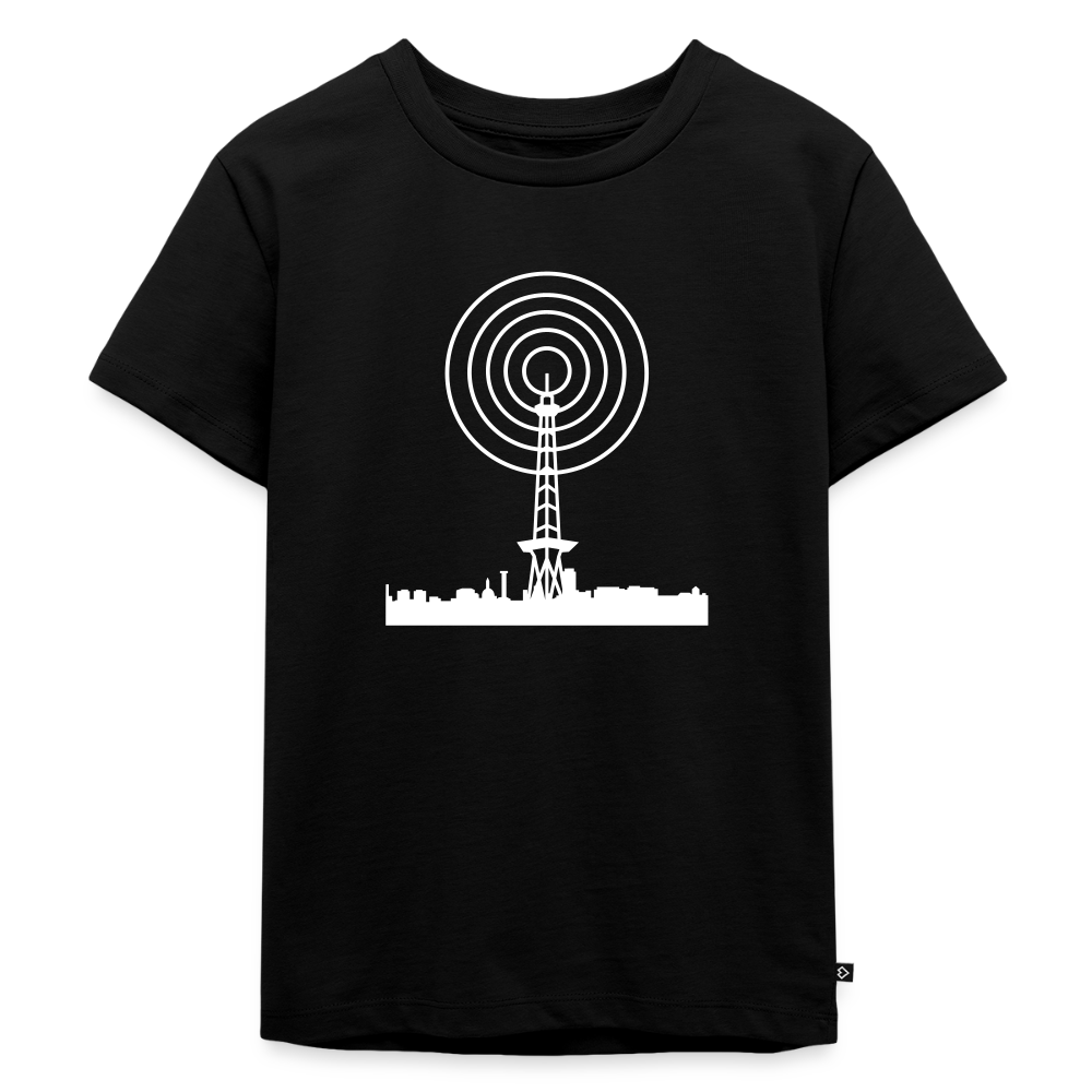Funkturm im Fokus - Kinder Premium T-Shirt - Schwarz