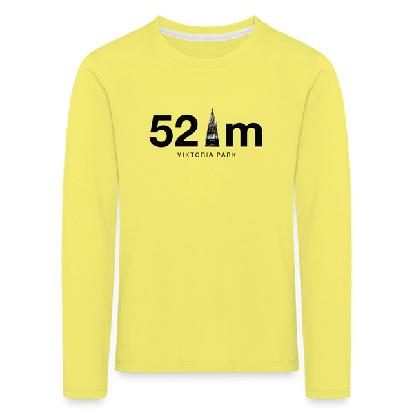 52 m Viktoria Park - Kinder Langarmshirt - Gelb