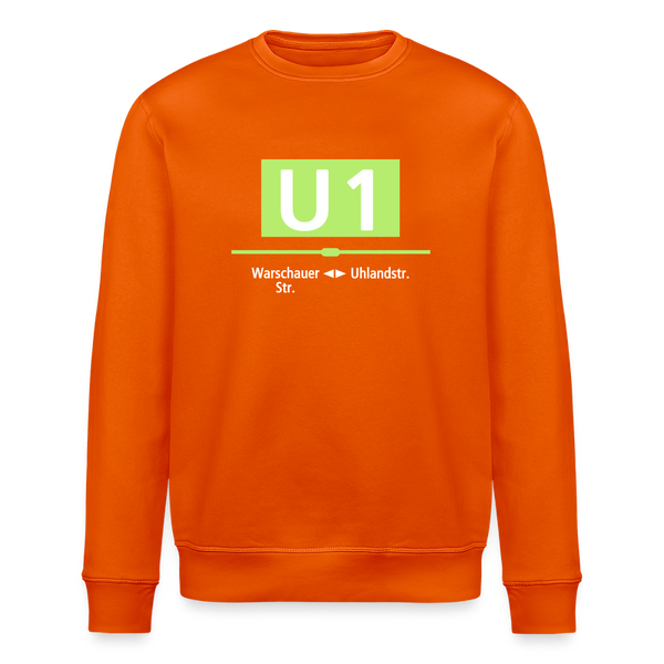U1 - Unisex Bio Sweatshirt - Tieforange