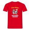 Juten Morjen, Backfeifenjesichta! - Männer Premium T-Shirt - Rot