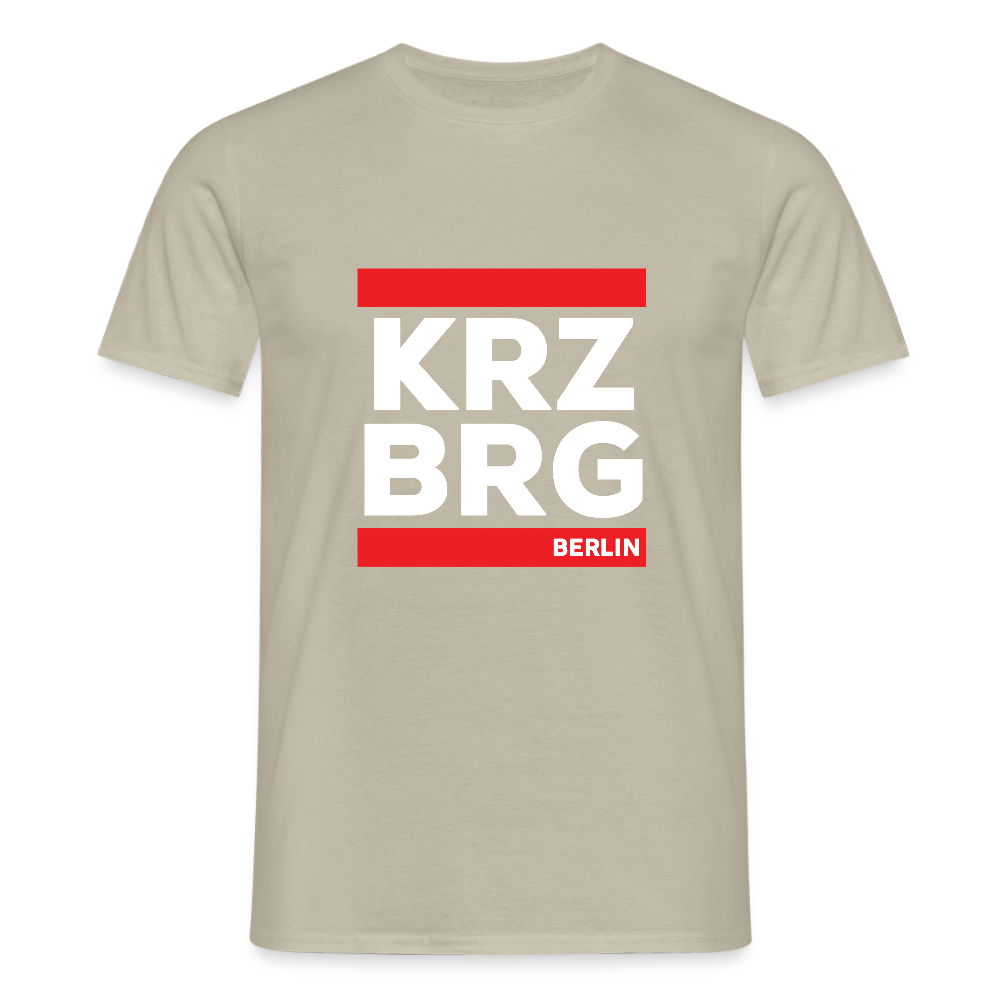 KRZBRG - Männer Premium T-Shirt - Sandbeige