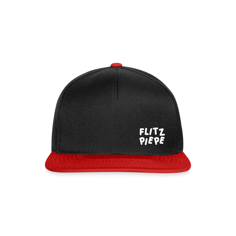 Flitz piepe - Snapback Cap - Schwarz/Rot