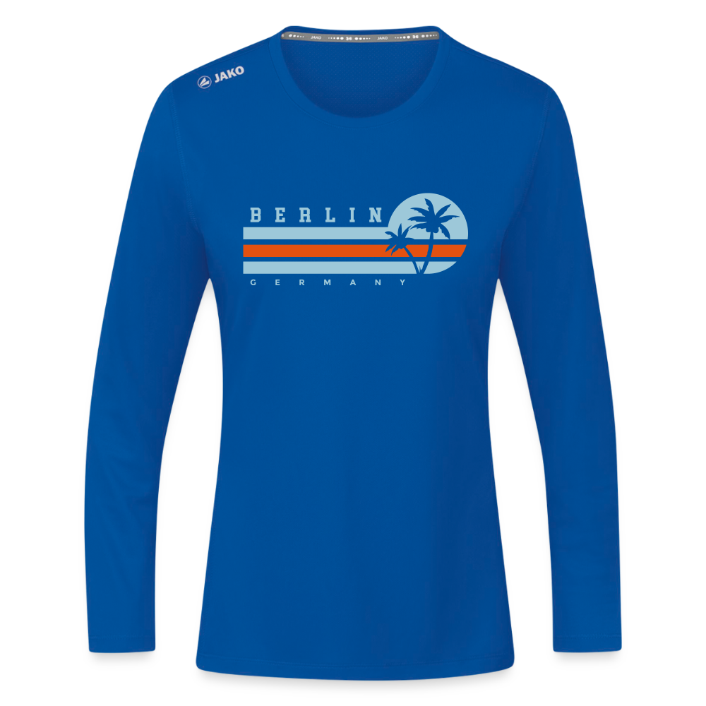 Berlin, Germany - Frauen Sport Langarmshirt - Royalblau