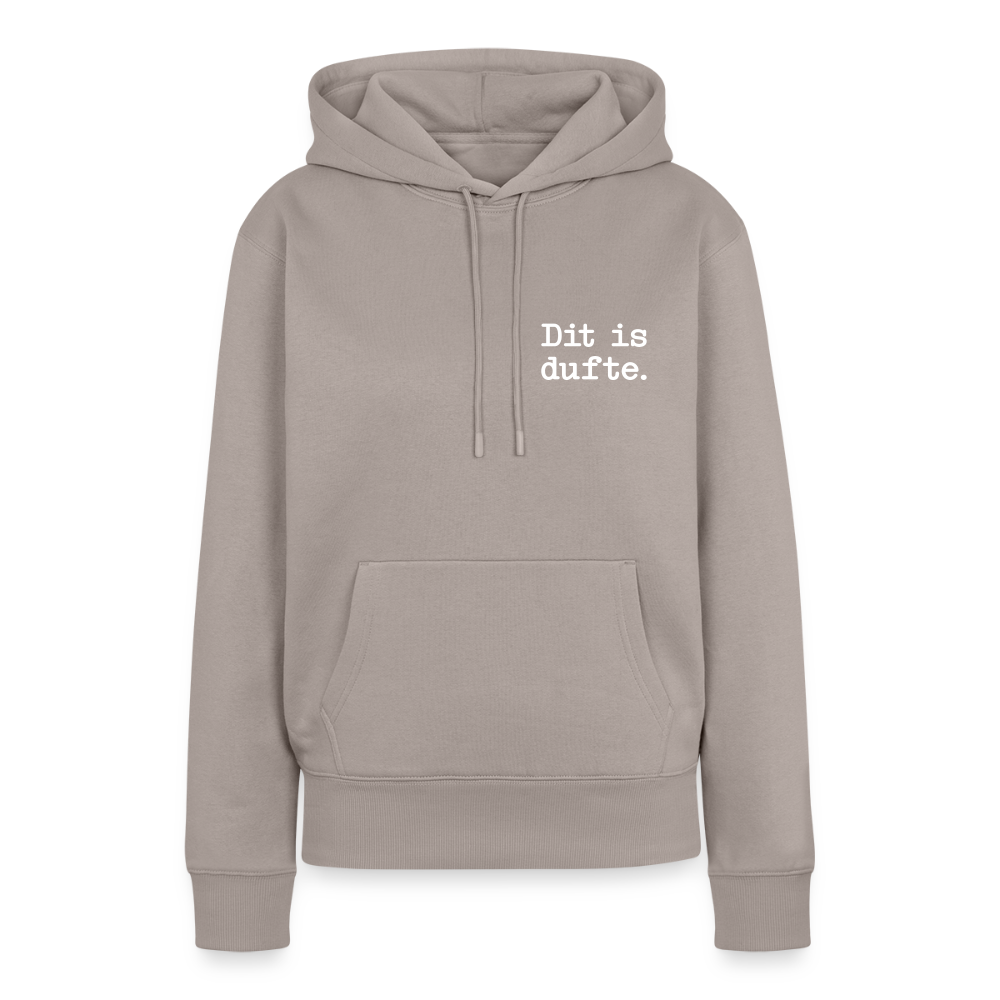 Dit is dufte - Frauen Premium Hoodie - Taupe