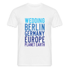 Wedding Planet Earth - Männer Premium T-Shirt - Weiß