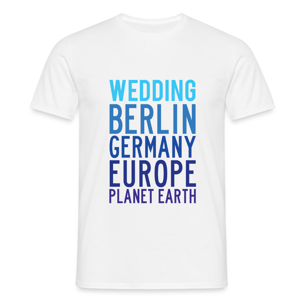 Wedding Planet Earth - Männer Premium T-Shirt - Weiß