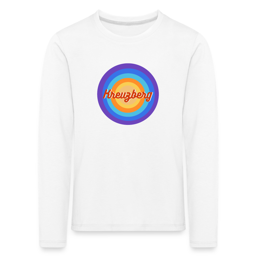 Kreuzberg Retro - Kinder Langarmshirt - Weiß