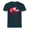 Tempelhof Flugzeug rot - Männer Premium T-Shirt - Navy