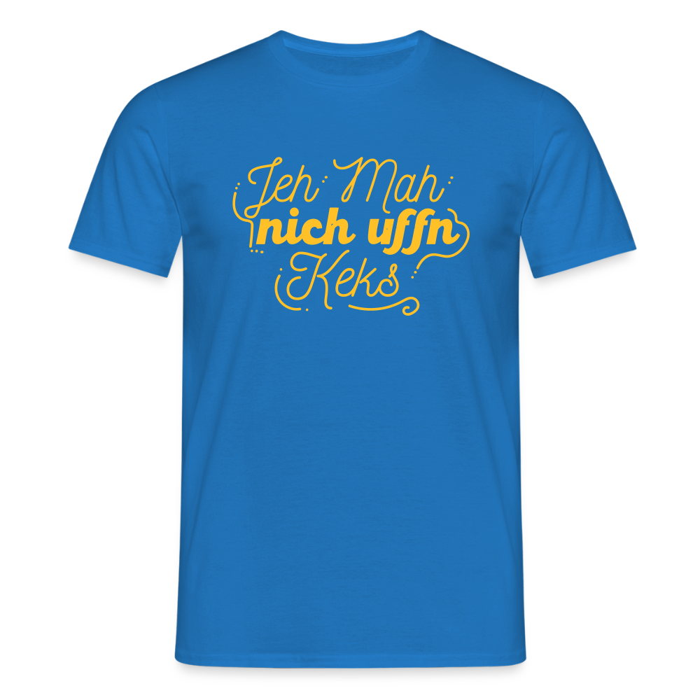 Jeh mah nich uffn Keks gelb - Männer Premium T-Shirt - Royalblau