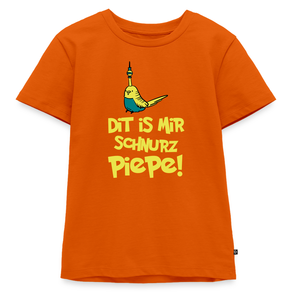 Schnurz Piepe mit Piep - Kinder Premium T-Shirt - Orange 