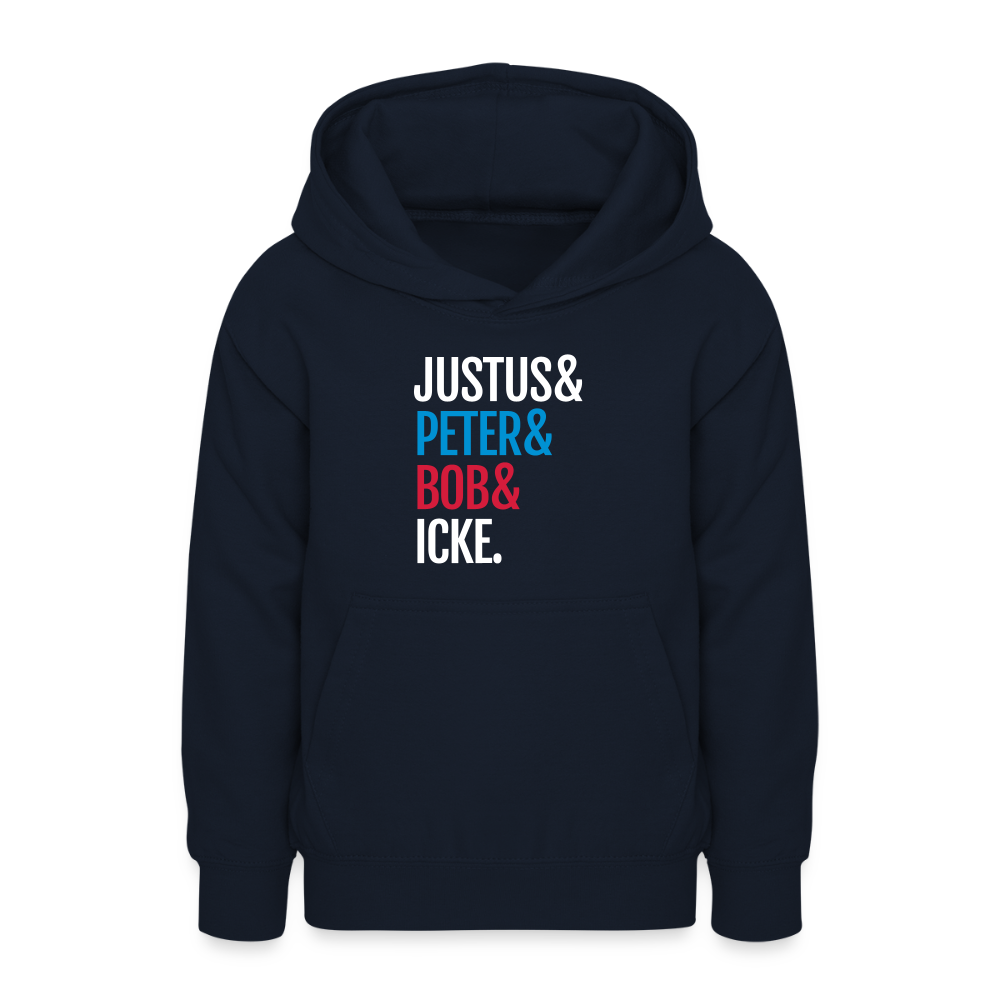 Justus & Peter & Bob & Icke - Teenager Hoodie - Navy