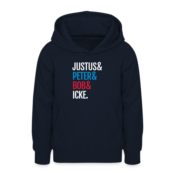 Justus & Peter & Bob & Icke - Teenager Hoodie - Navy