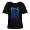 Steglitz Planet Earth - Relaxed Rundhals Frauen Bio-T-Shirt - Schwarz