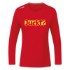 Juckt? - Frauen Sport Langarmshirt - Rot