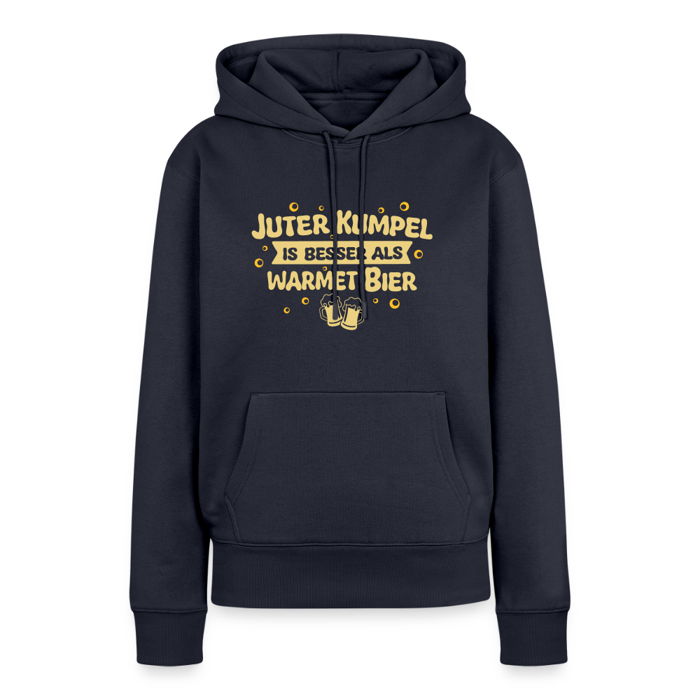 Juter Kumpel ist besser als warmet Bier - Frauen Premium Hoodie - Navy