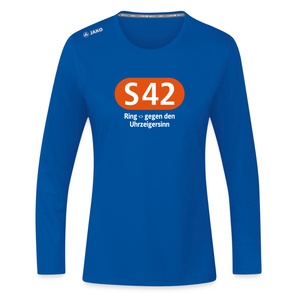 S42 - Frauen Sport Langarmshirt - Royalblau