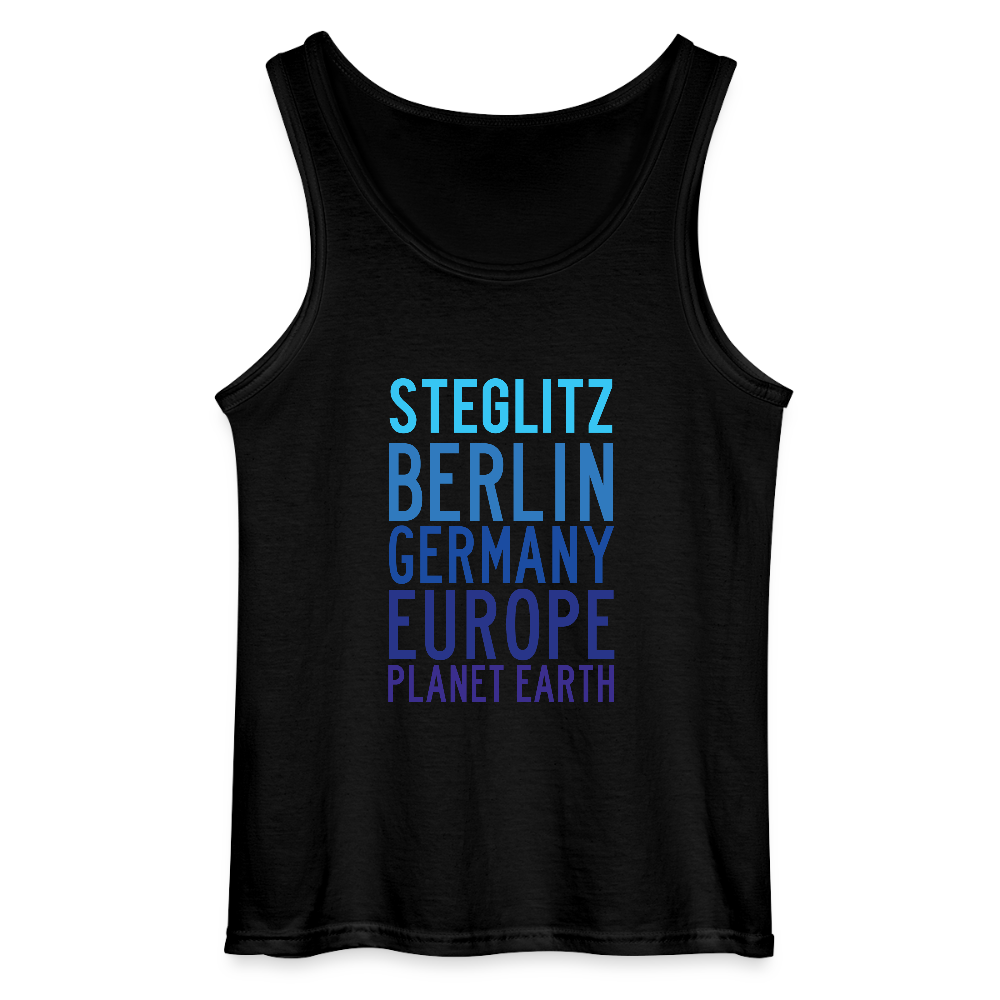 Steglitz Planet Earth - Männer Tank Top - Schwarz