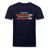 Würgt dir das Leben Chilis rein, lass dich auf 'ne scharfe Currywurst ein! - Unisex Bio T-Shirt - Navy