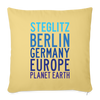 Steglitz Planet Earth - Sofakissen mit Füllung (45 x 45 cm) - Hellgelb