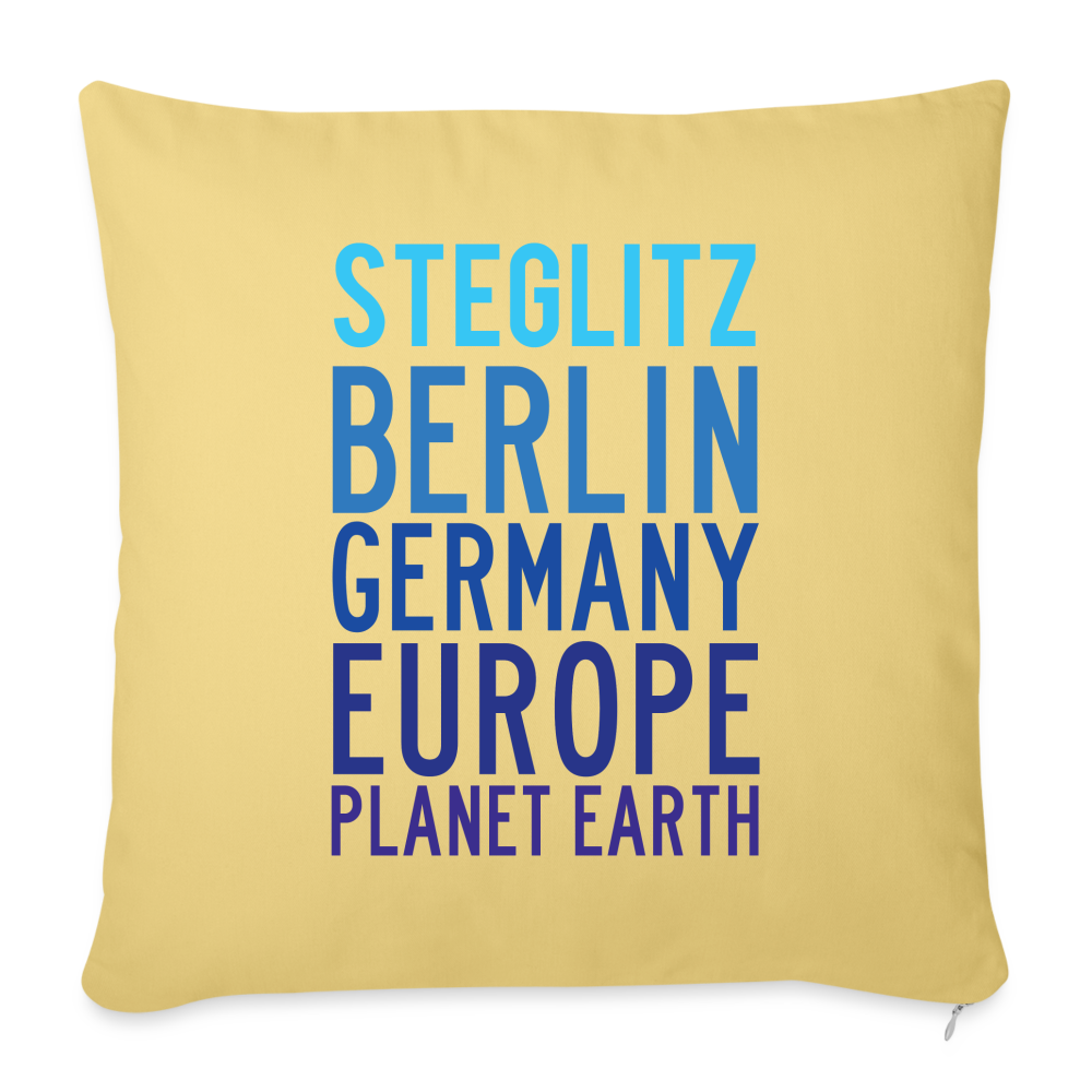 Steglitz Planet Earth - Sofakissen mit Füllung (45 x 45 cm) - Hellgelb