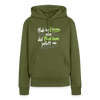 Hab 'ne Lösung, aba did Problem jefällt mir. - Frauen Premium Hoodie - Khaki