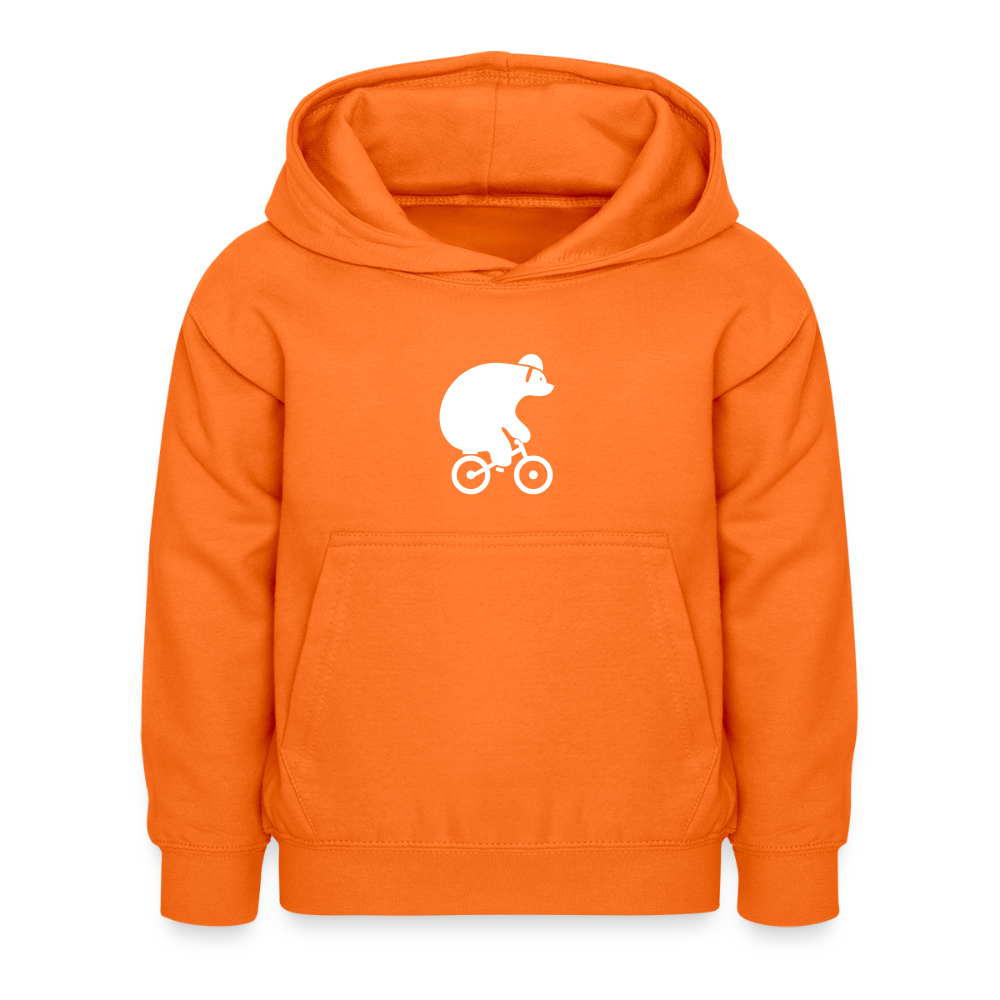 Fahrradbär - Kinder Hoodie - Orange