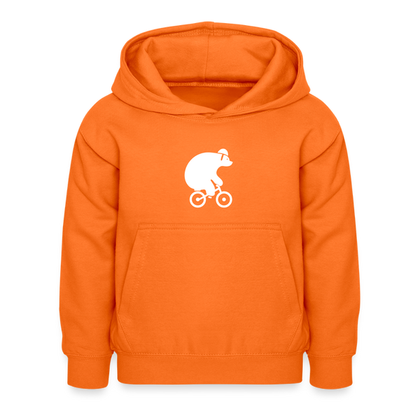 Fahrradbär - Kinder Hoodie - Orange