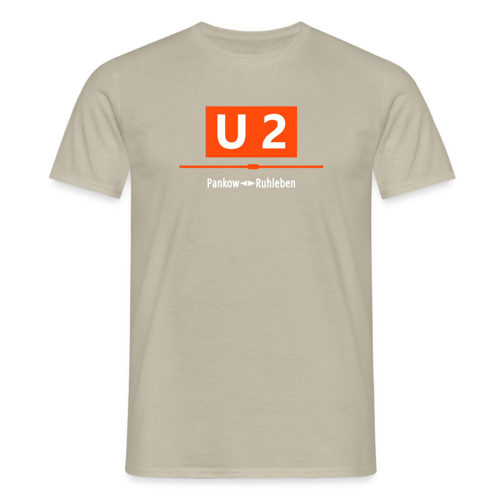 U2 Berlin - Männer Premium T-Shirt - Sandbeige
