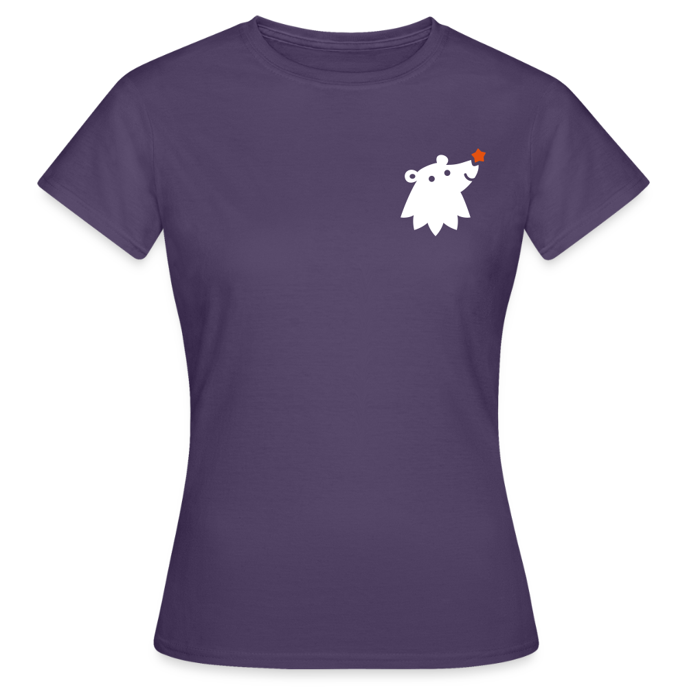 Schnauze Bär - Frauen Premium T-Shirt - Dunkellila