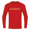 Nett kann ick och, bringtabanüscht! - Männer Sport Langamshirt - Rot