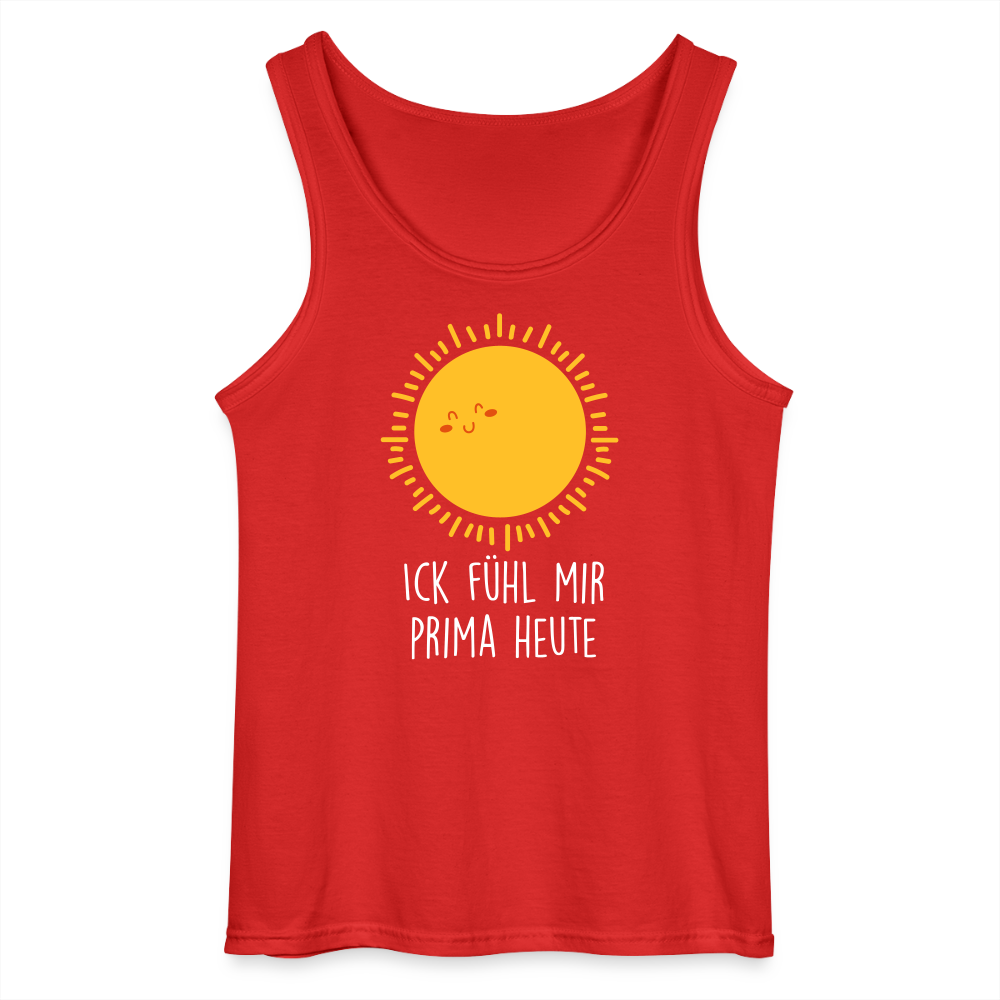 Ick fühl mir prima - Männer Tank Top - Rot