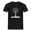 Funkturm im Fokus - Männer Premium T-Shirt - Schwarz