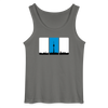Berliner Skyline in Streifen - Männer Tank Top - Anthrazit