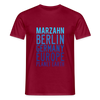 Marzahn Planet Earth - Männer Premium T-Shirt - Ziegelrot