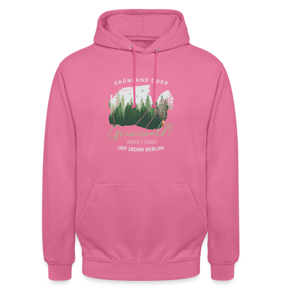 Grönland oder Grunewald - Unisex Hoodie - Pink