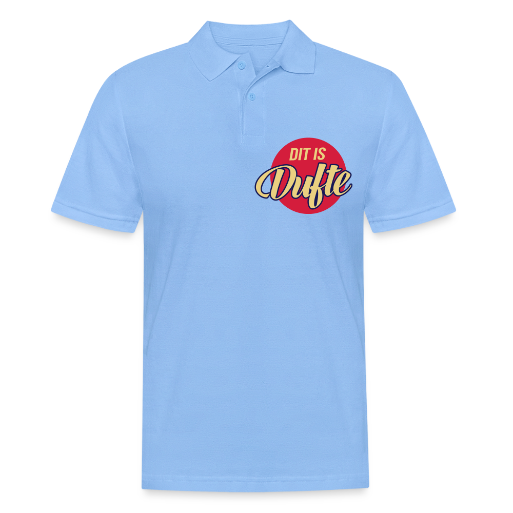 Dit is dufte - Männer Polo T-Shirt - Himmelblau