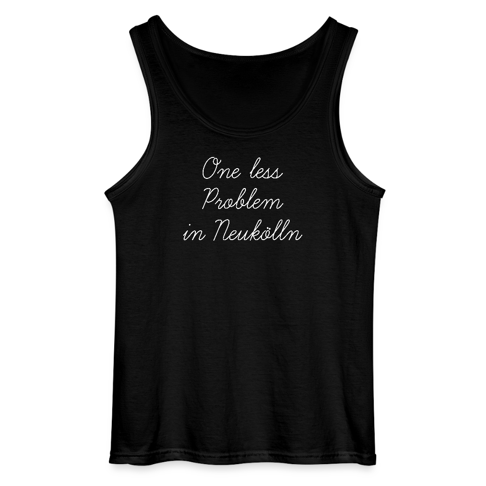 One Less Problem in Neukölln - Männer Tank Top - Schwarz